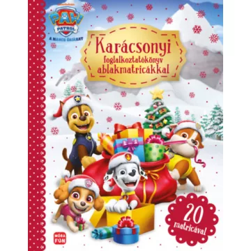   Mancs Őrjárat - Karácsonyi foglalkoztatókönyv 20 db ablakmatricával 