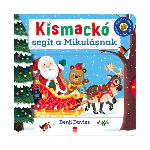 Kismackó segít a Mikulásnak 