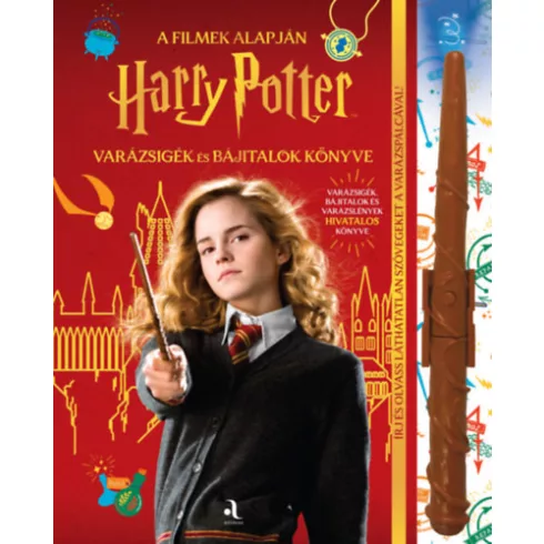 Harry Potter - Varázsigék és bájitalok könyve (varázspálcával) - Cala Spinner (kötött áras)